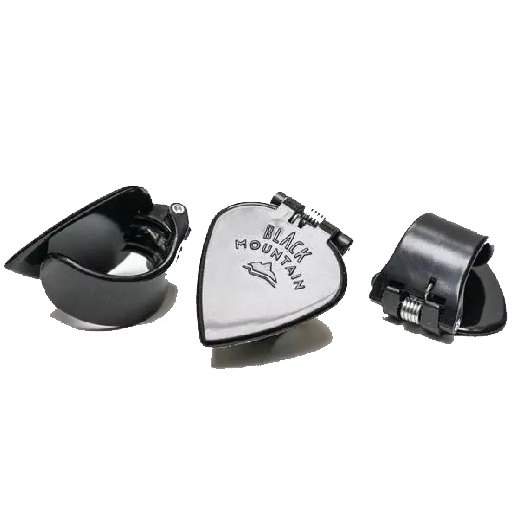 Black Mountain Spring Loaded Thumb Pick Jazz Tip in Black