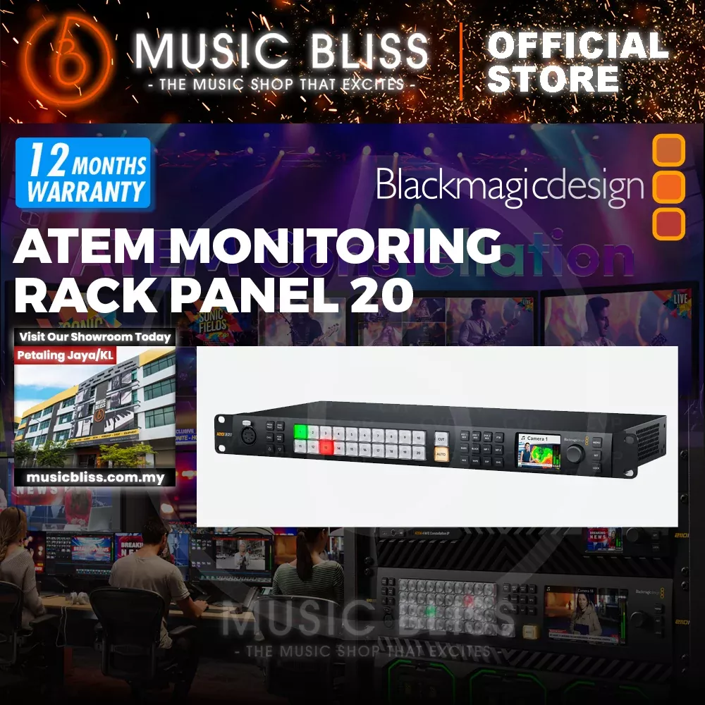 Blackmagic Design ATEM Monitoring Rack Panel 20 Video Switching Controller