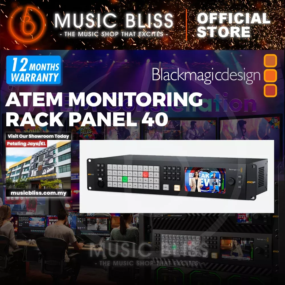 Blackmagic Design ATEM Monitoring Rack Panel 40 Video Switching Controller