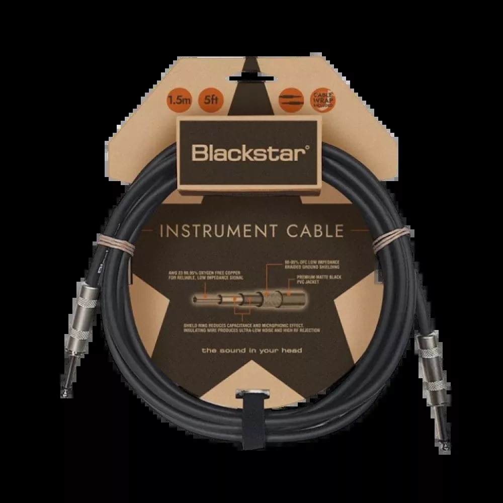 Blackstar CABLE-STD-1M-SS 3ft Standard Instrument Cable, Straight
