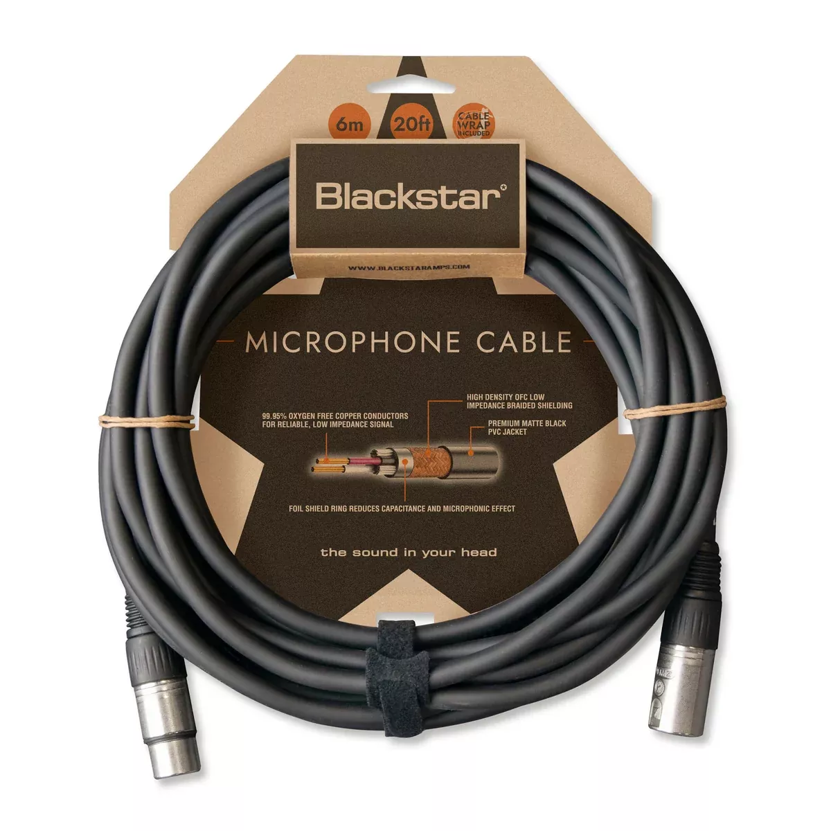 Blackstar CABLE-XLR-6M-FM 20ft Microphone Cable