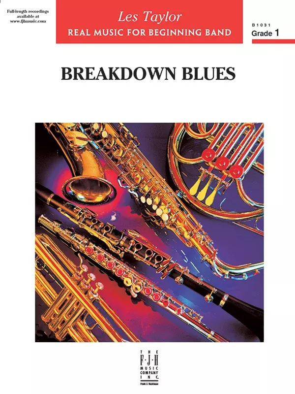 Breakdown Blues: Concert Band Conductor Score & Parts