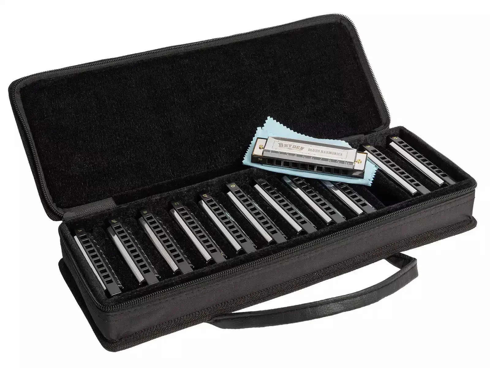 Bryden M70 Diatonic “Blues” Harmonica Set (12 Pieces)