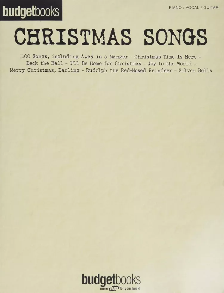 Budget Books Christmas Songs PVG