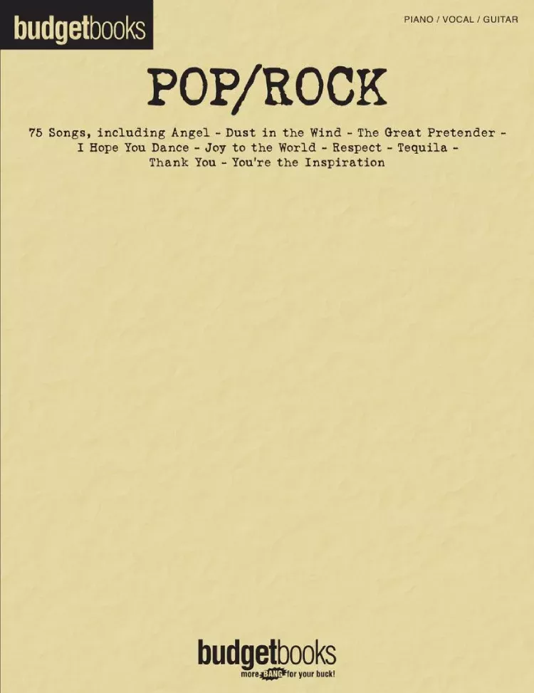Budget Books Pop/Rock PVG