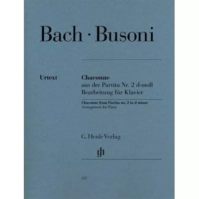 Busoni & Bach- Chaconne from Partita No 2 D minor Piano
