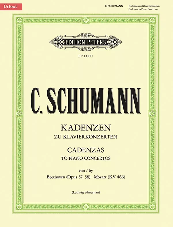 Cadenzas to Piano Concertos: Piano Book