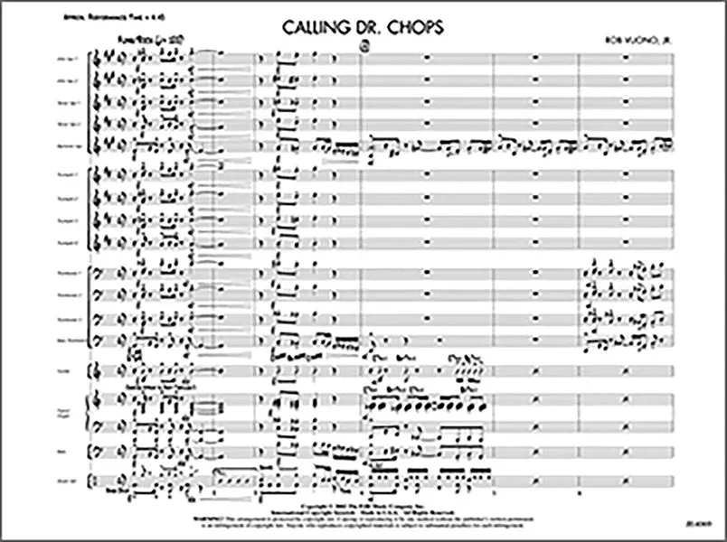 Calling Dr. Chops: Jazz Ensemble Conductor Score & Parts
