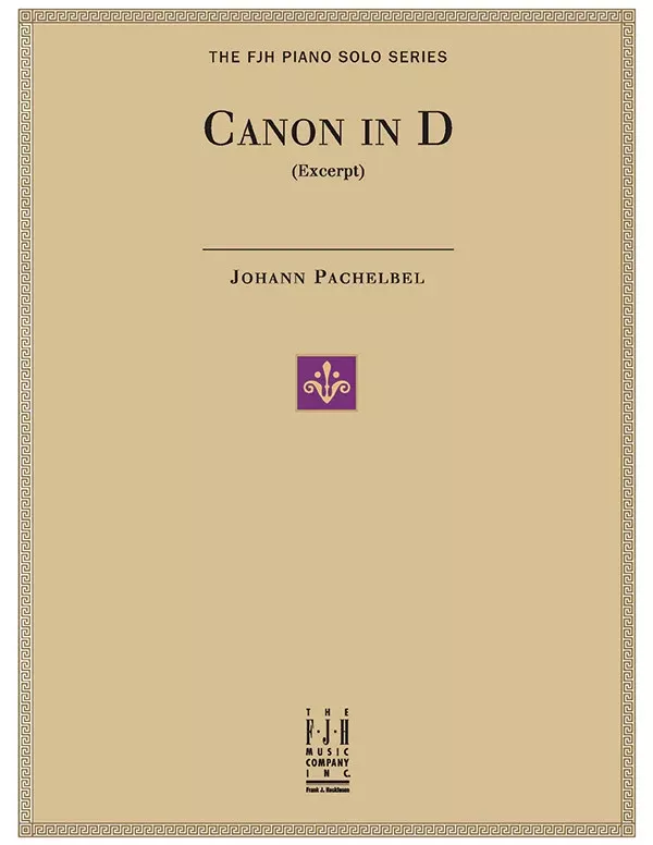 Canon in D (Excerpt): Piano