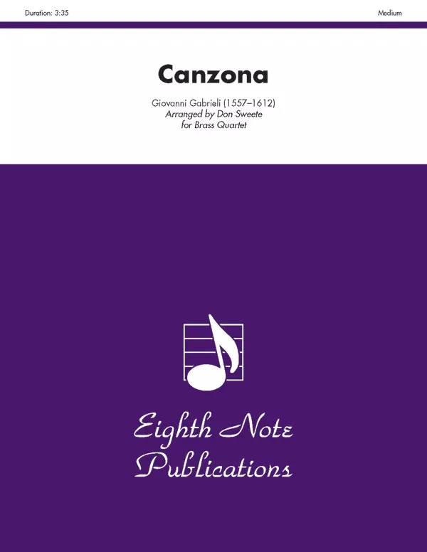 Canzona: Brass Quartet Score & Parts
