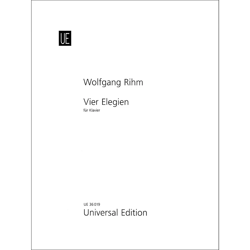 Carl Fischer Vier Elegien - Piano