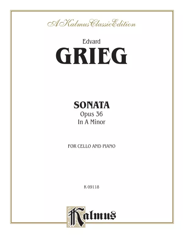 Cello Sonata in A Minor, Opus 36: Cello Book
