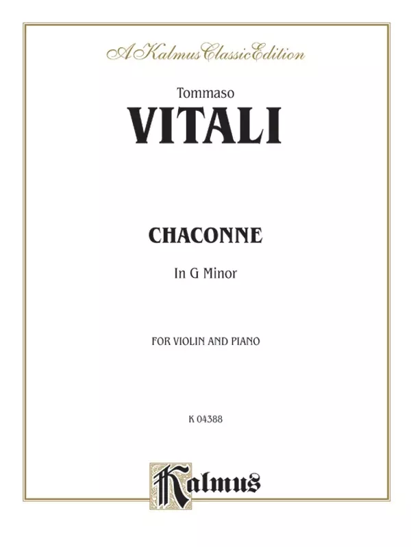 Chaconne in G Minor: Violin Book