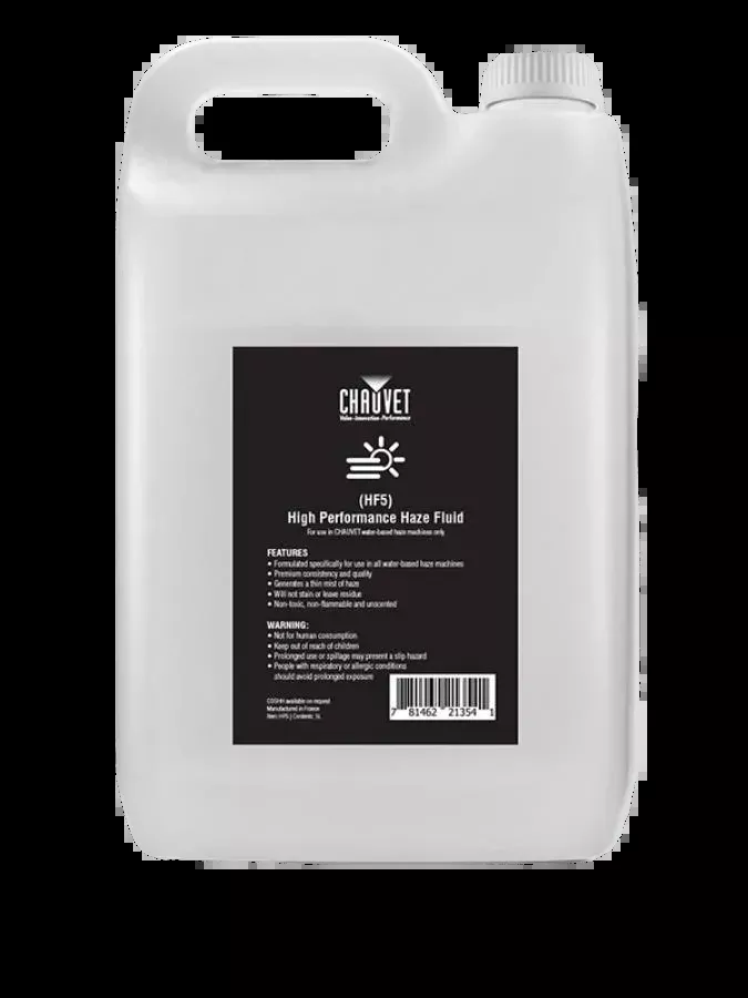 Chauvet DJ HF5 High Performance Haze Machine Fluid 5 Litre