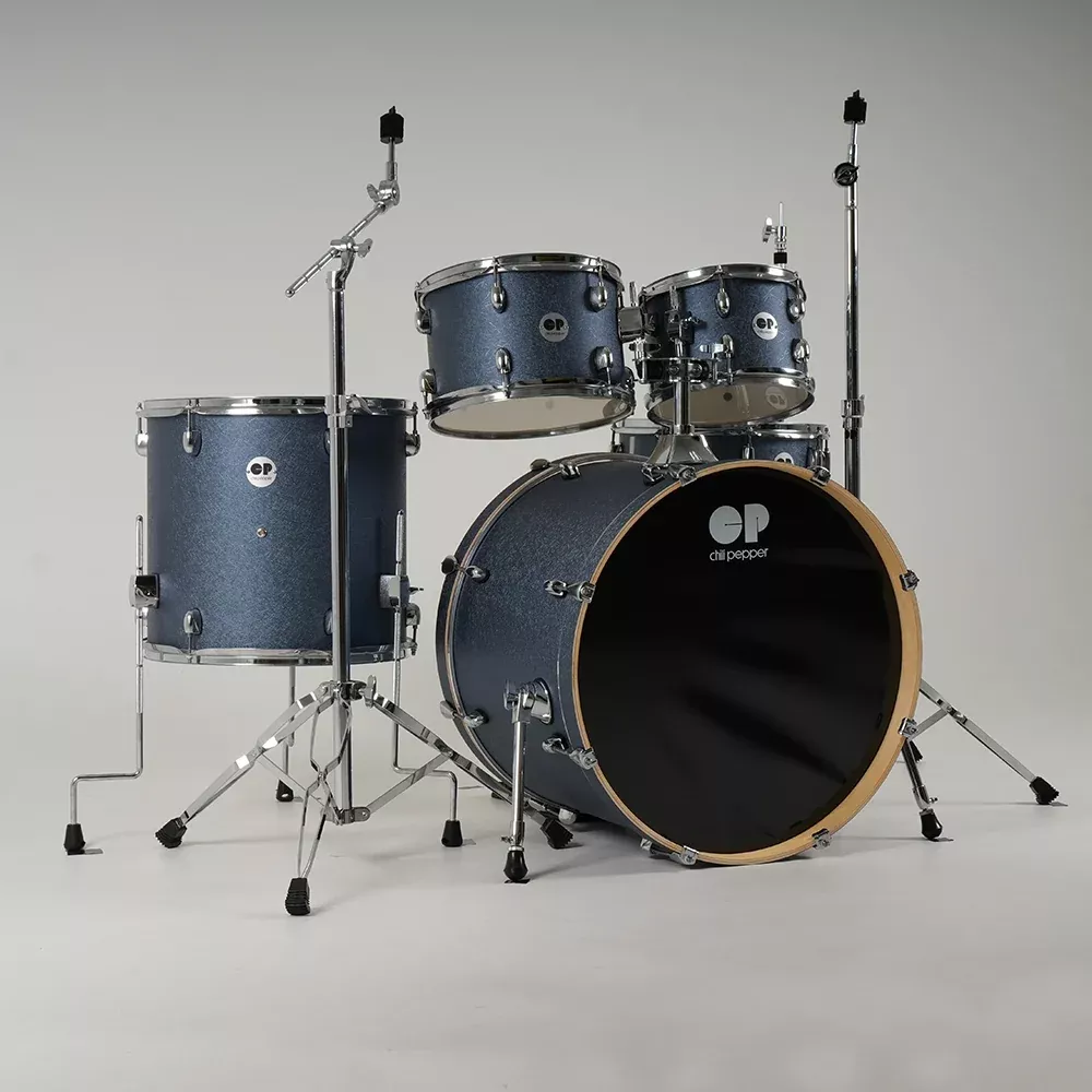Chilli Pepper Rhythm Mate 5-Piece Drum Set- Cyan
