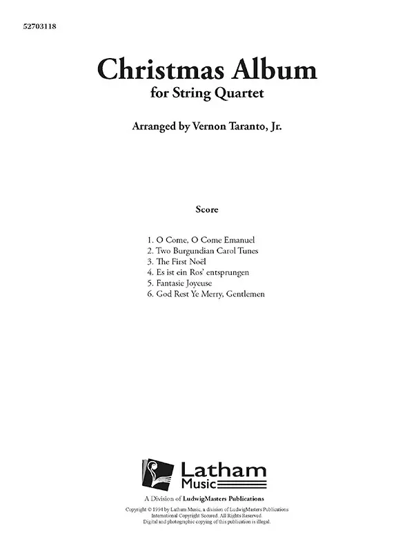 Christmas Album: Conductor Score
