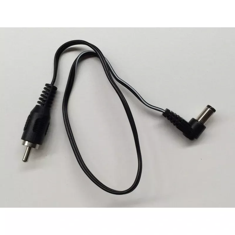 CIOKS 1050-I Type 1 – 5.5/2.1mm DC-plug Centre Negative, I-Shape 50cm (Black)