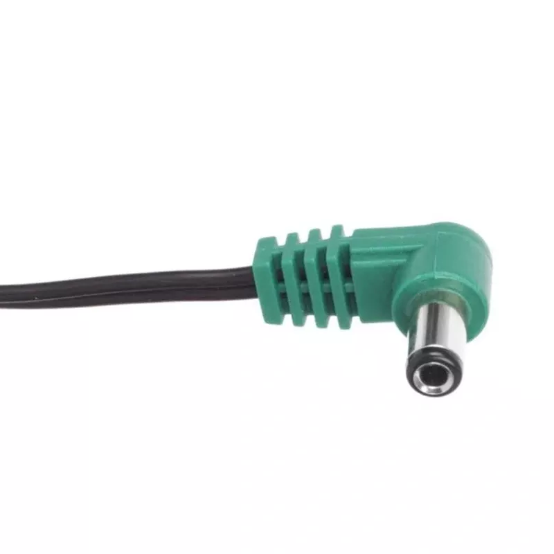 CIOKS 4030 Type 4 – 5.5/2.5mm DC-plug Centre Positive L-shape 30cm (Green)