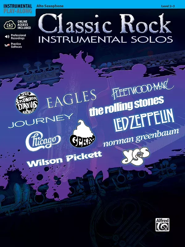 Classic Rock Instrumental Solos: Alto Sax Book & Online Audio/Software