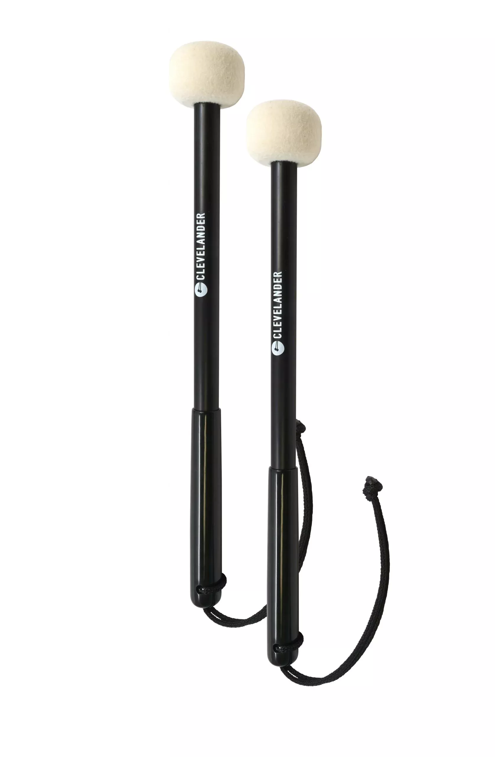 Clevelander Percussion Marching Tenor Mallets - Aluminum Felt W/Strap