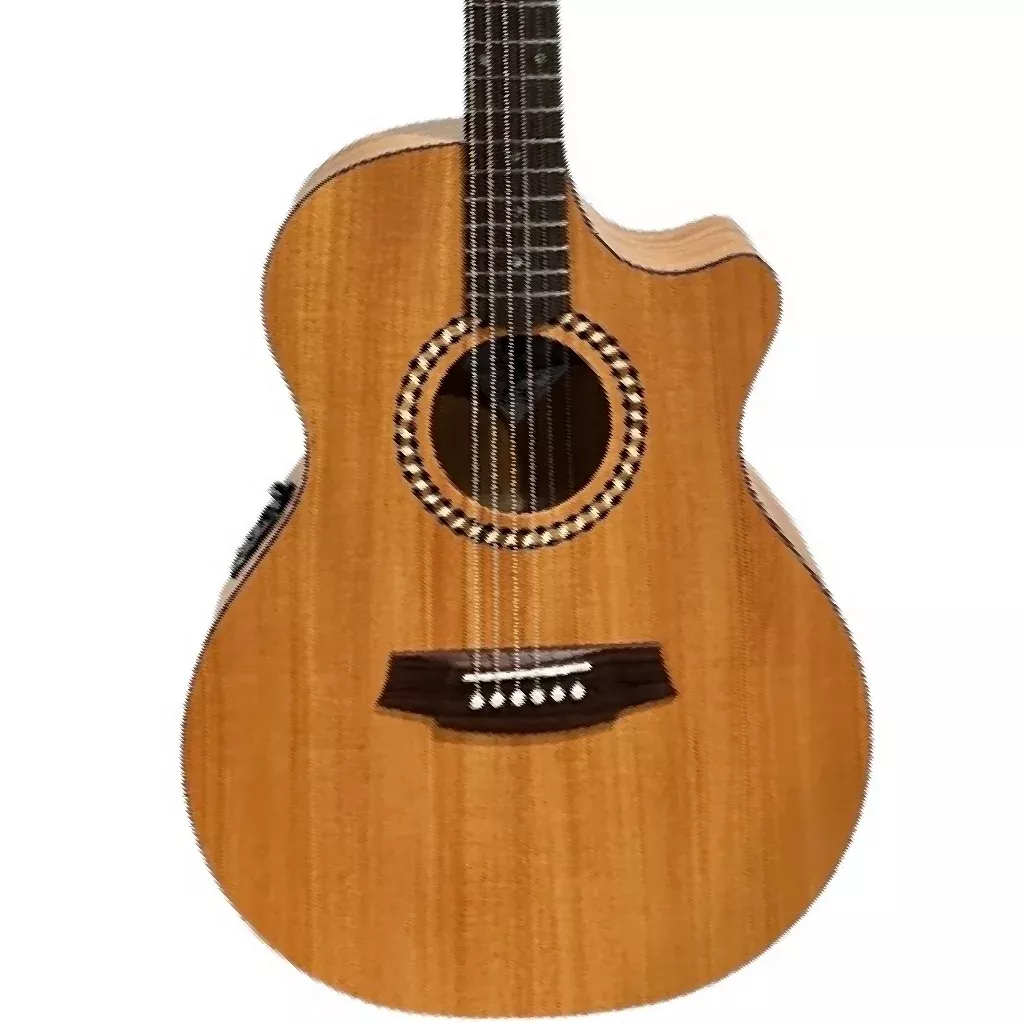 Cole Clark SRAN2EC-MMAH-R Studio Recording Grand Auditorium Acoustic Electric Guitar in Natural Satin