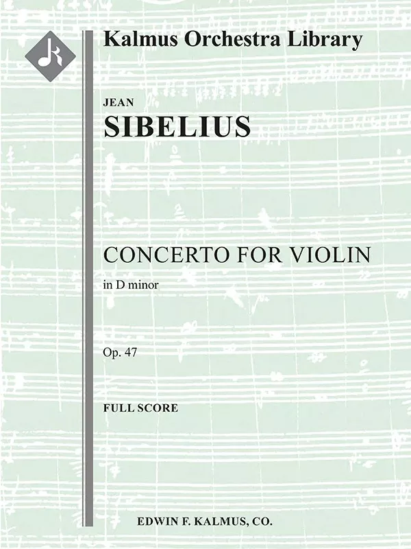Concerto for Violin in D minor, Op. 47: 9 x 12 Conductor Score