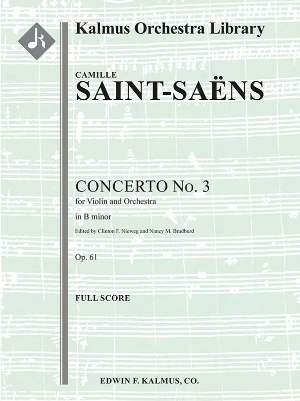 Concerto for Violin No. 3 in B minor, Op. 61: Conductor Score