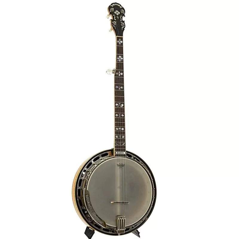 Conrad-Kasuga Hearts & Flowers Resonator Banjo