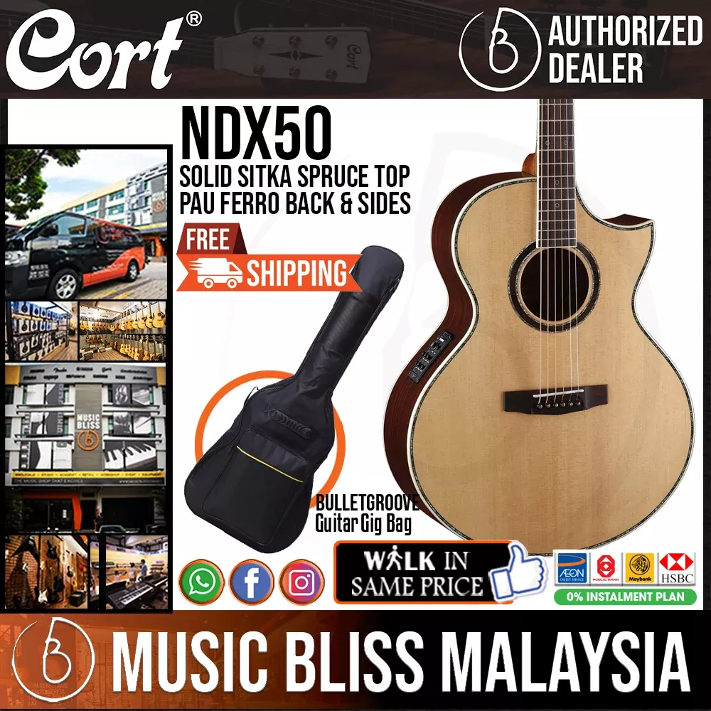 Cort NDX50 Acoustic Guitar with Bag – Natural