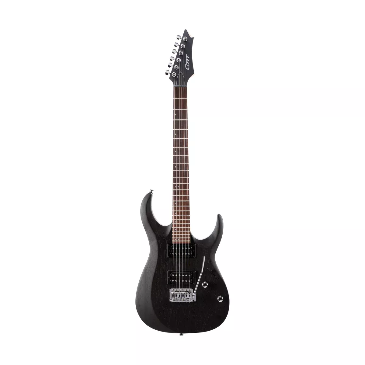 Cort X100-OPBK X Series Electric Guitar, Open Pore Black