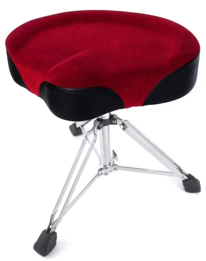 Custom Percussion Cycle Seat Drum Throne Red