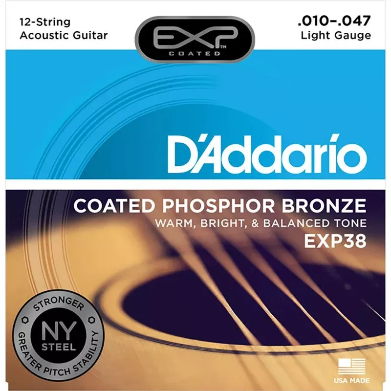 D’Addario 12-String Coated Phosphor Bronze Acoustic