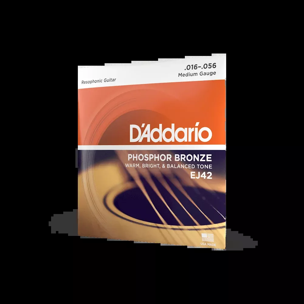 D'Addario 16-56 Medium Resophonic, Phosphor Bronze Resophonic Guitar Strings