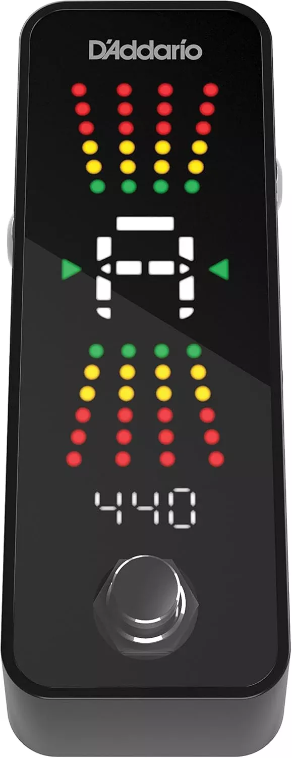 D'Addario Accessories Chromatic Pedal Guitar Tuner Plus