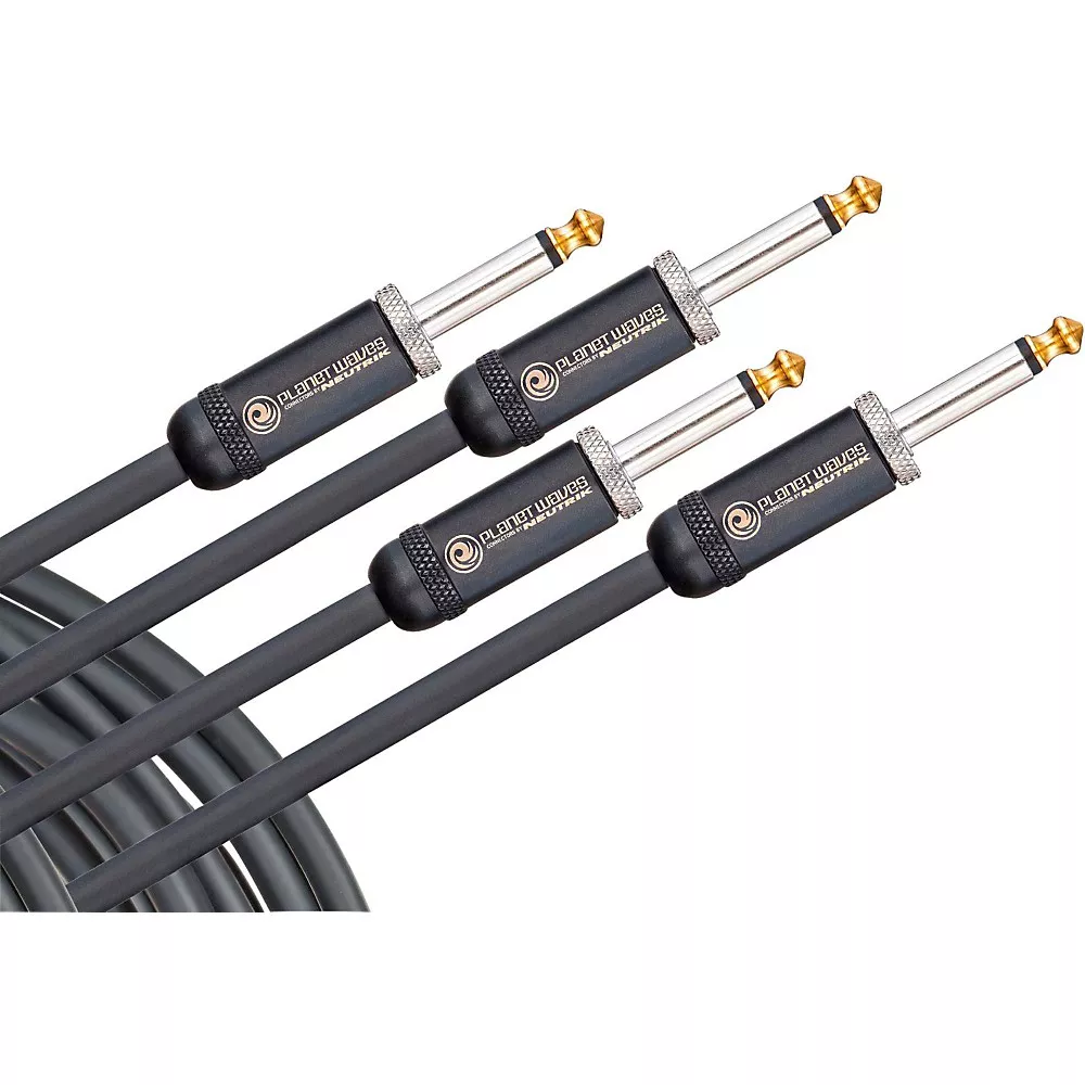 D'Addario American Stage Instrument Cable 2-Pack 20 ft. Black