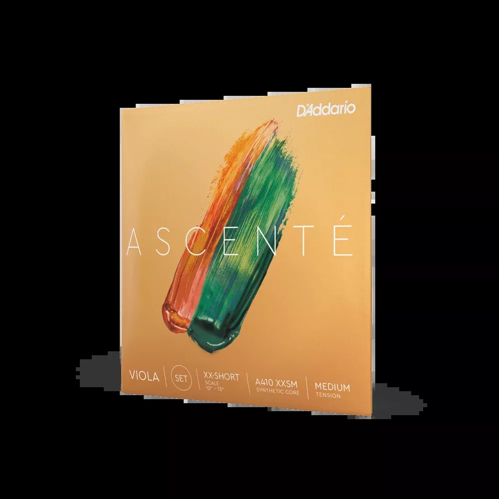D'Addario Ascenté Viola Strings, Extra-Extra-Short Scale, Medium Tension – Set or Single Strings