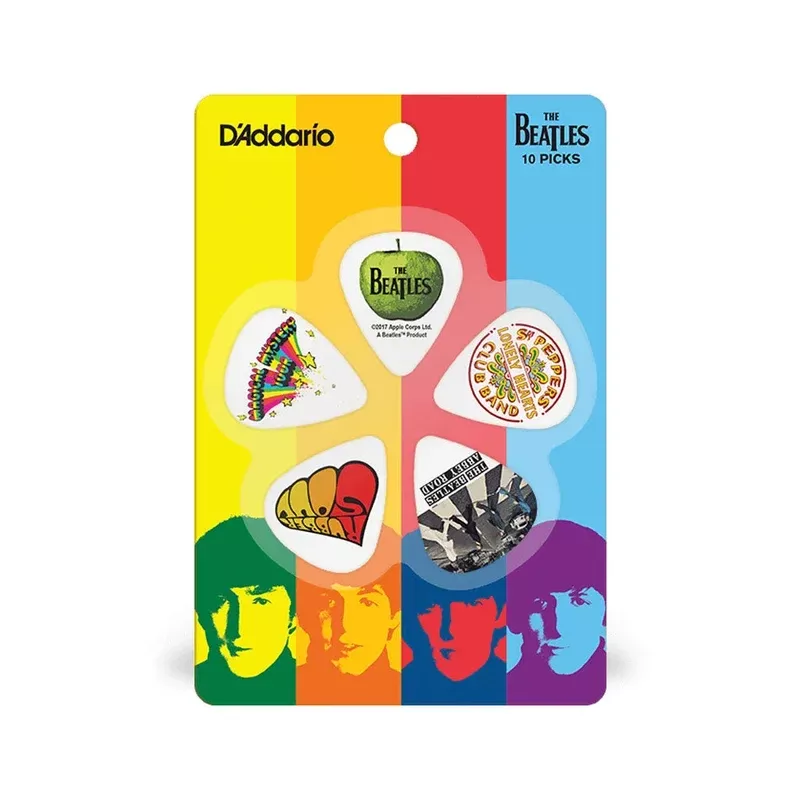 D’Addario Beatles Guitar Picks, Albums 10 pack, Thin