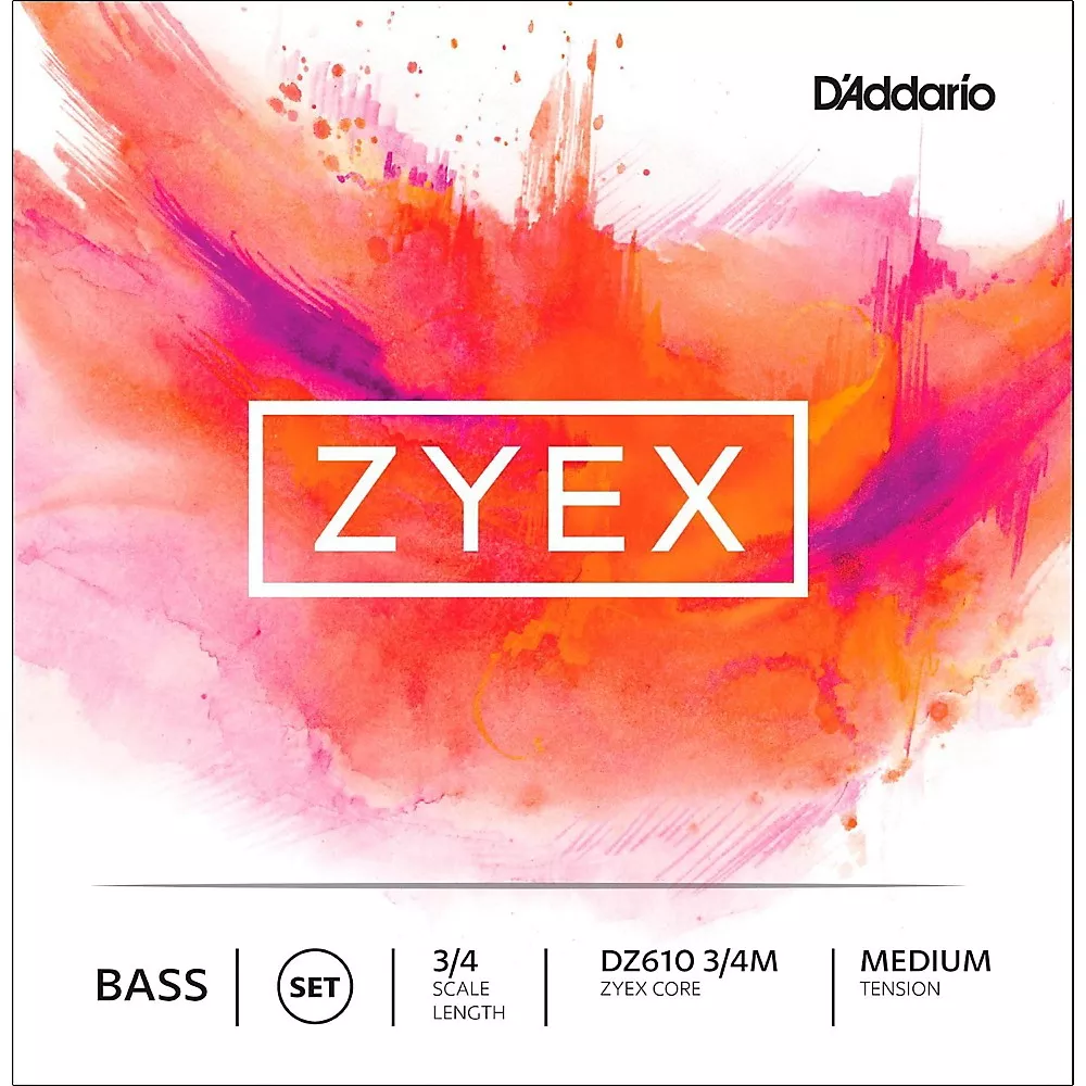 D'Addario DZ610 Zyex 3/4 Bass String Set Medium