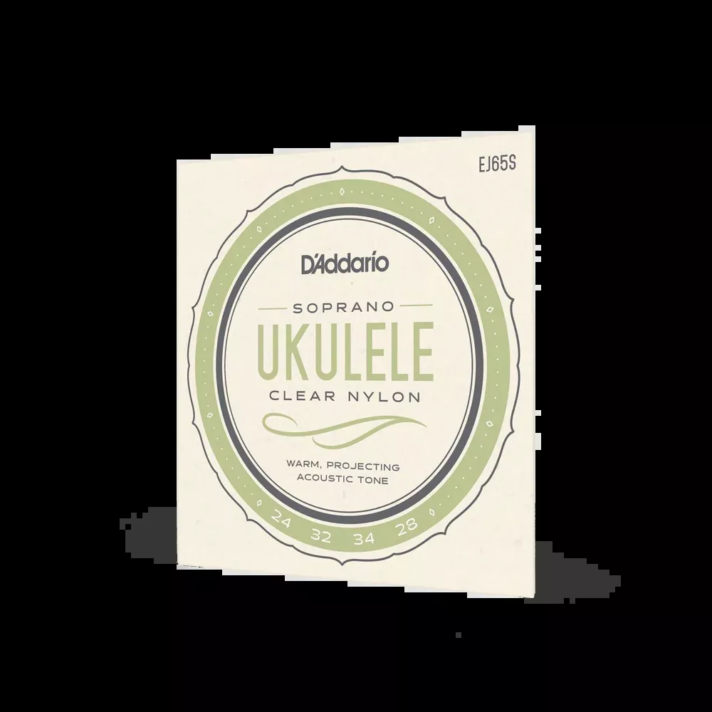 D’Addario EJ65S Pro-Arté Custom Extruded Nylon Ukulele Strings, Soprano