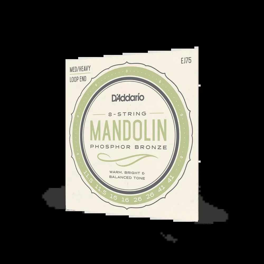 D’Addario EJ75 Mandolin Strings, Phosphor Bronze, Medium/Heavy, 11.5-41