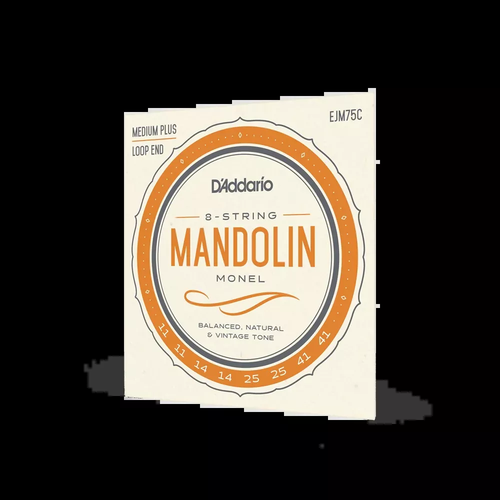 D’Addario EJM75C Monel Mandolin Strings, Medium Plus, 11-41