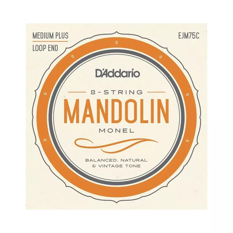 D’Addario EJM75C Monel Medium Plus Gauge Mandolin Strings