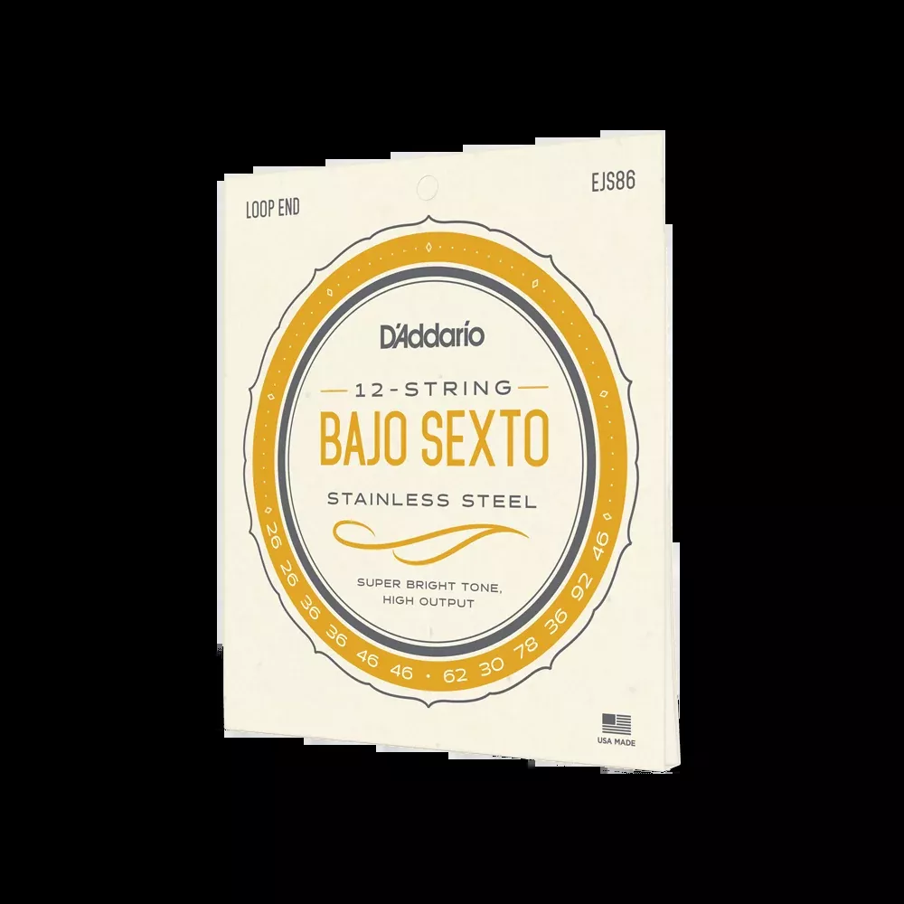 D'Addario EJS86 Bajo Sexto Stainless Steel Strings