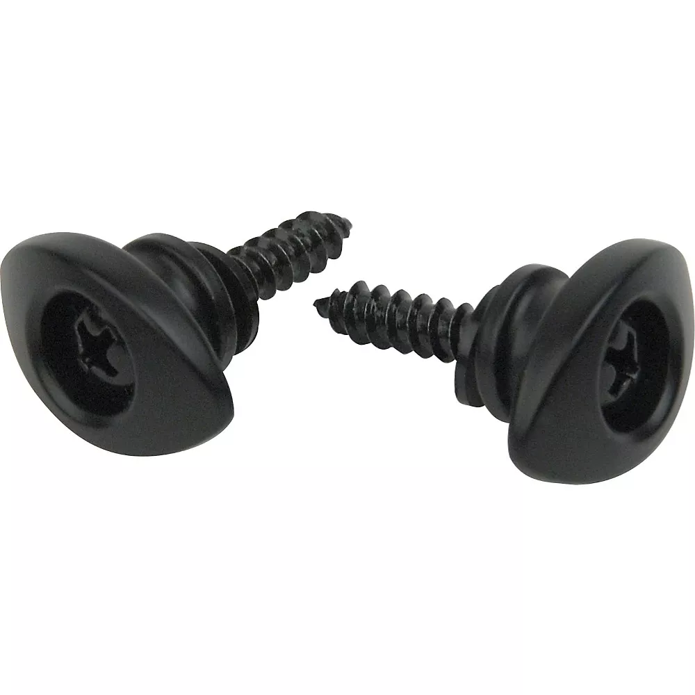 D'Addario Elliptical End Pin Strap Button Black