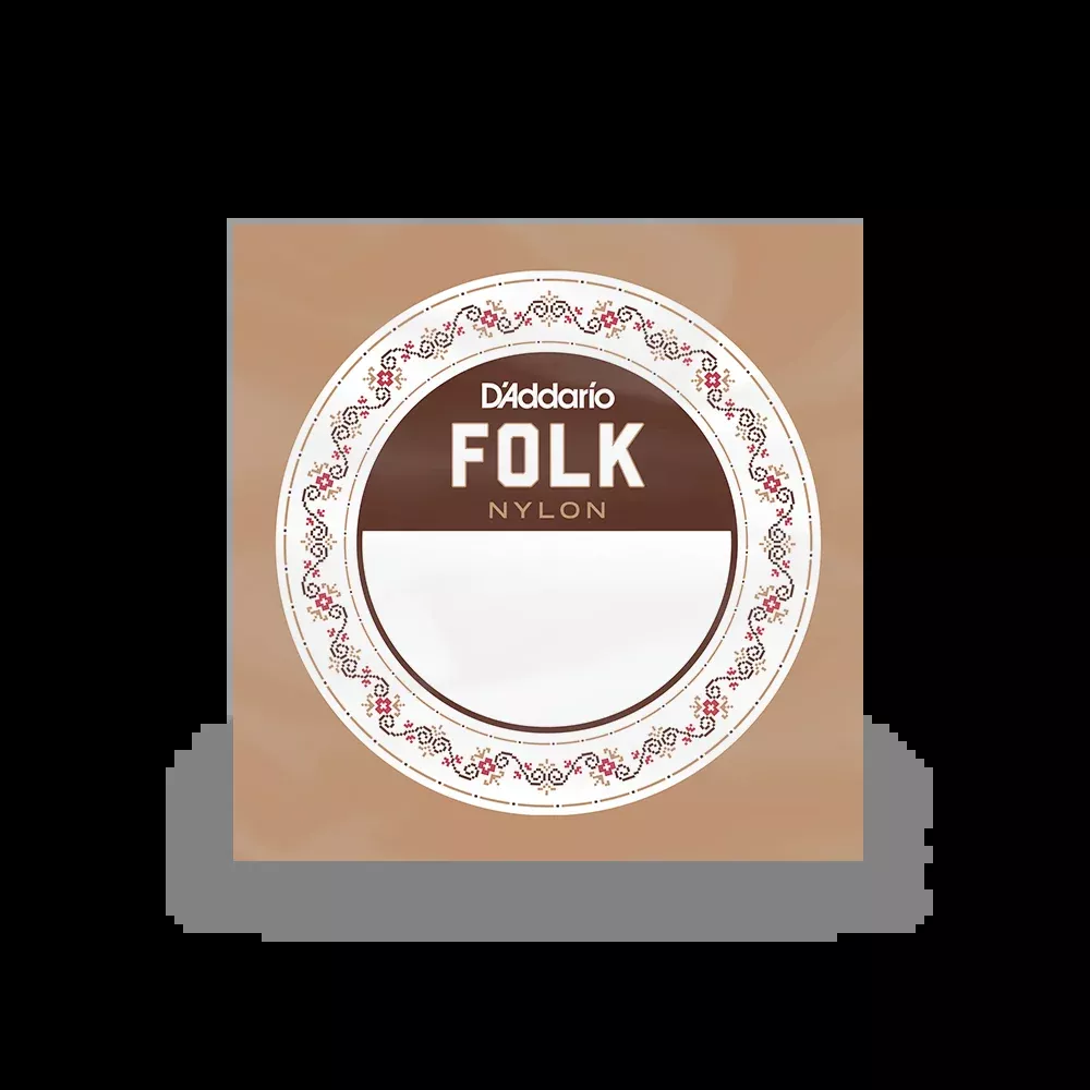 D'Addario Folk Nylon Guitar Single Strings, Clear Nylon, Ball End