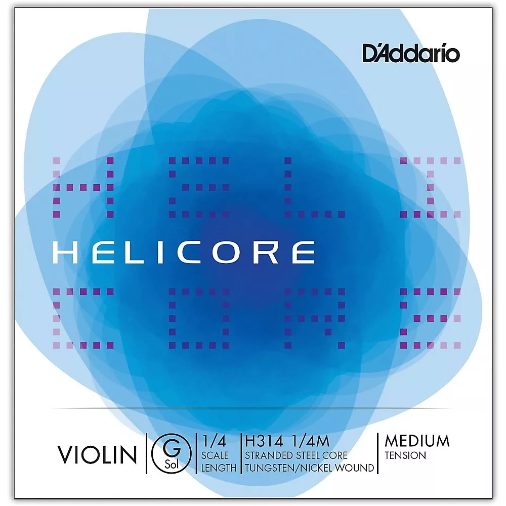 D'Addario Helicore Violin Single G String 1/4 Size