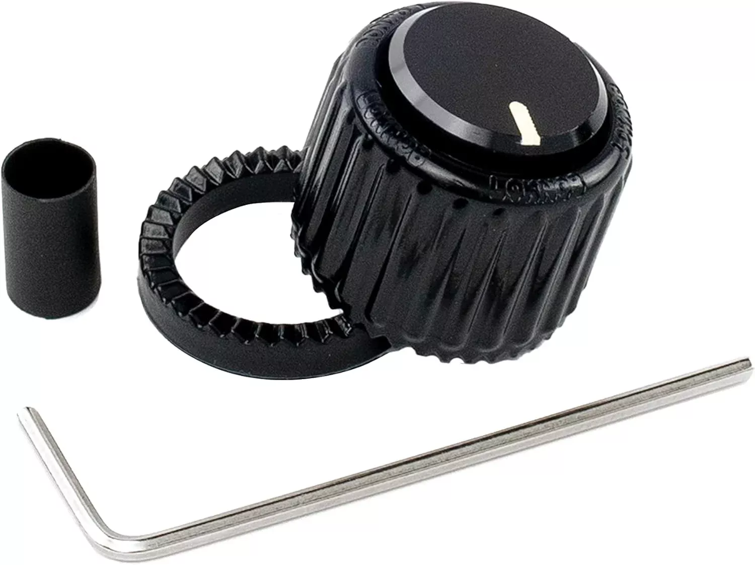 D'Addario LokNob Large Black Plastic Knob