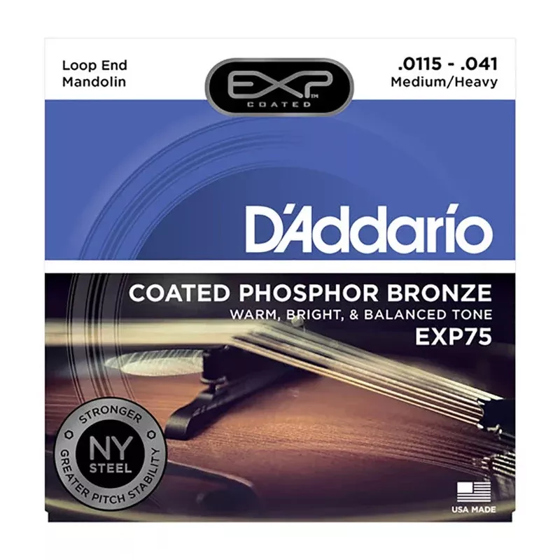 D’Addario Med/Heavy Coated Phosphor Bronze Mando Strings