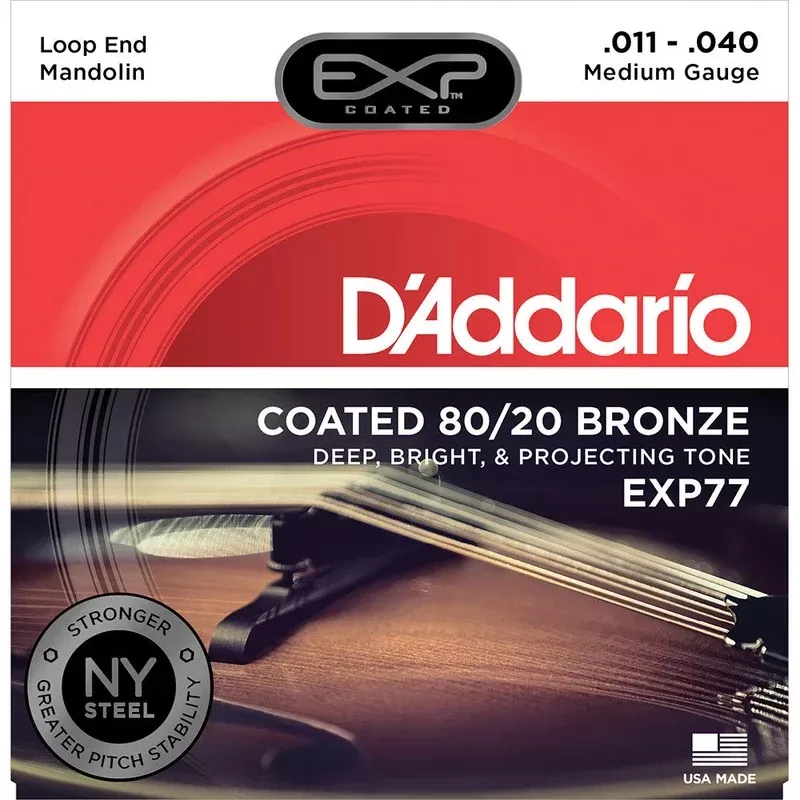 D’Addario Medium 80/20 Bronze Coated Mandolin Strings