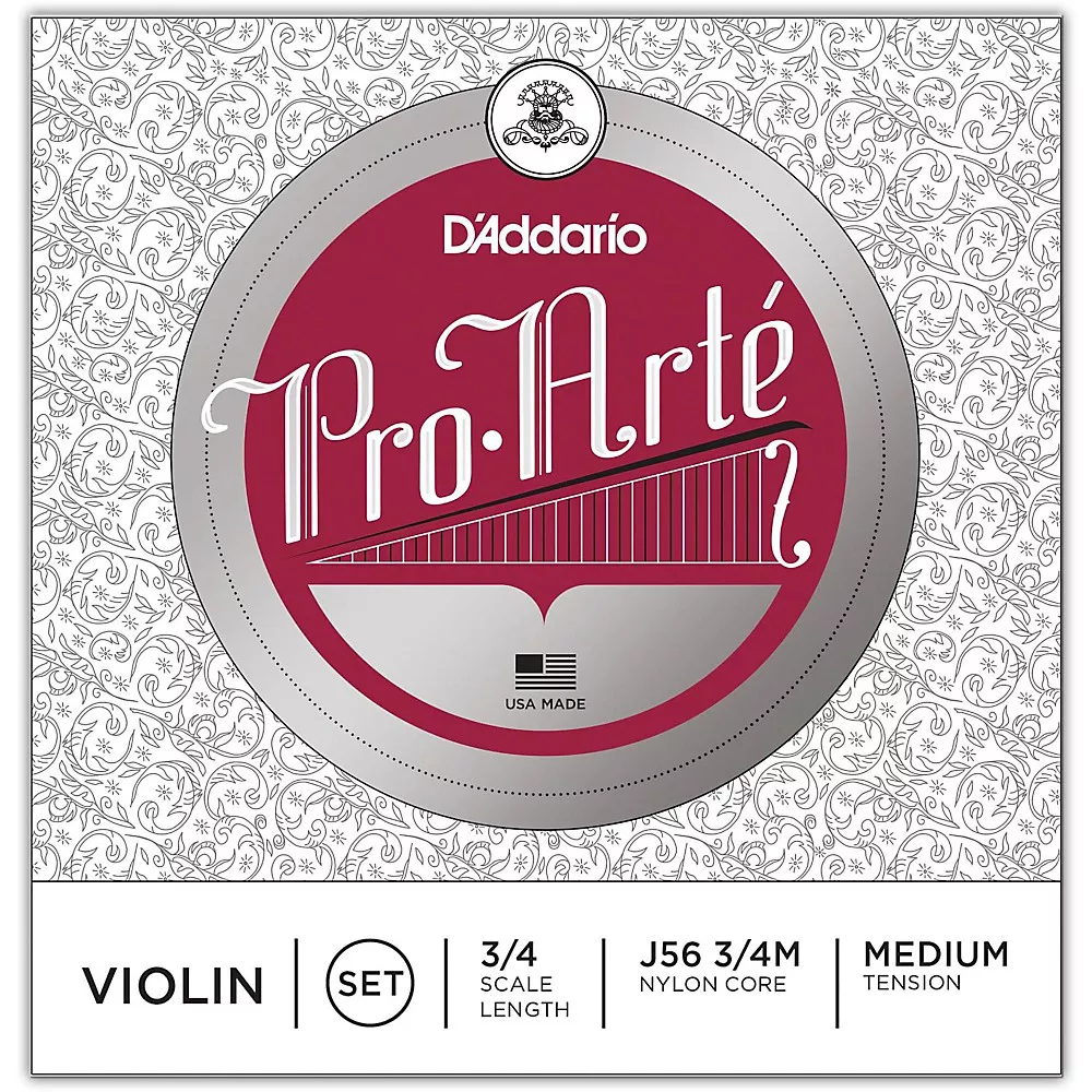 D'Addario Pro-Arte Series Violin String Set 3/4 Size